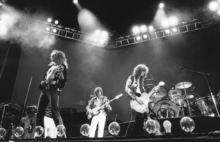 Led Zeppelin, fin 70's - © Chris Walter/ Agence DALLE aprf