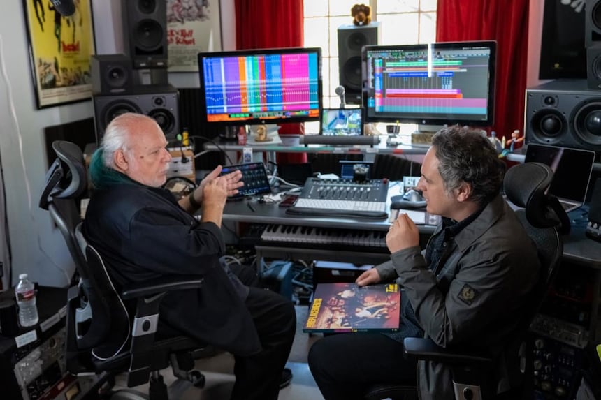 Ed Stasium and Bob Mehr in the Studio