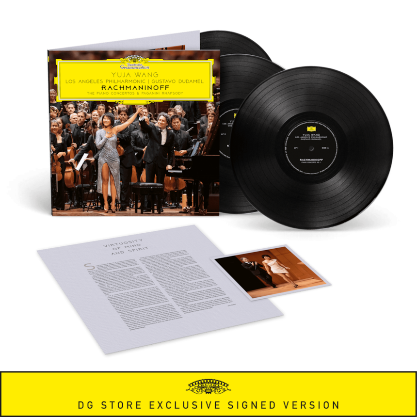 Yuja Wang, Gustavo Dudamel, Los Angeles Philharmonic - The Piano Concertos & Paganini Rhapsody (3 Vinyl + signed Art Card)